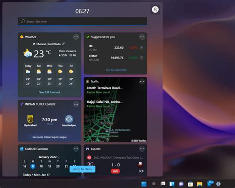 Windows 11 Microsoft Provoca Quadro De Widgets Em Tela Cheia Barra