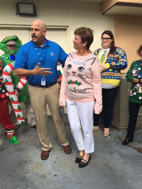 The Office Of The Chancellor Holds An Ugly Sweater Contest Keiser