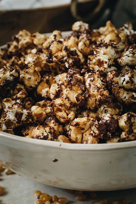 Chocolate Drizzled Popcorn Aimee Mars