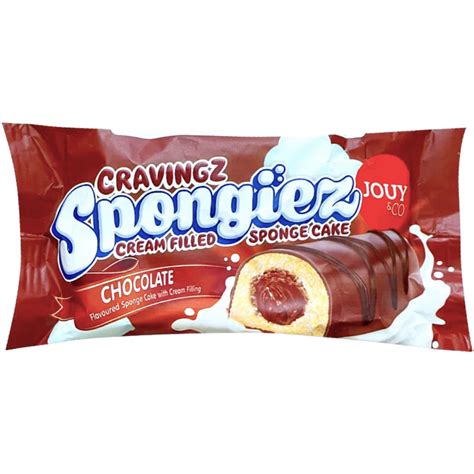 Cravingz Chocolate Coated Spongiez Cream Filled Cake 158oz 45g Poppin Candy