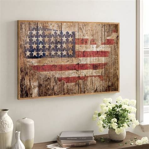 American Flag Picture Frame Graphic Art American Flag Pictures Framed Wall Art Sets Flag Decor
