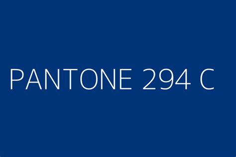 Pantone 294 C Color Hex Code