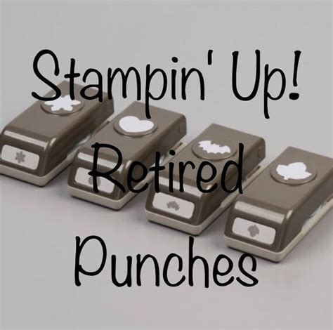 Stampin Up Retired Punches Etsy