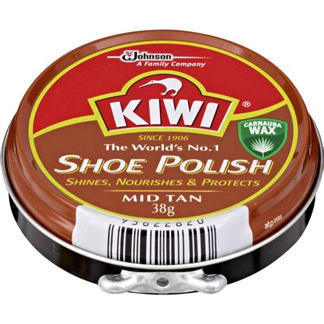 Kiwi Shoe Polish Mid Tan 38g Woolworths