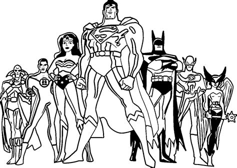 Justice League Coloring Pages Printable Printable Word Searches