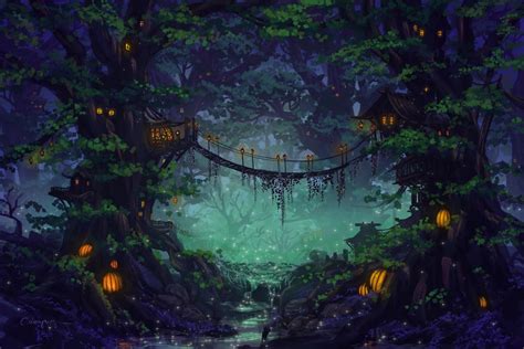 Commission Elf Forest By Cassiopeiaart On Deviantart