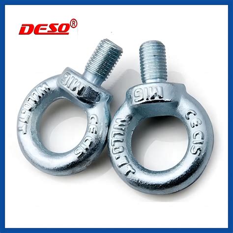 Hot Dipped Galvanized DIN580 DIN582 Forging Screw Bolt And Eye Nut For