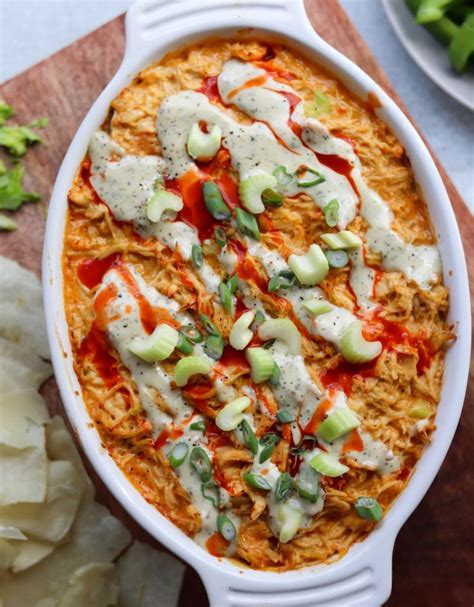 Slow Cooker Buffalo Chicken Dip Whole30 Dairy Free Cook At Home Mom