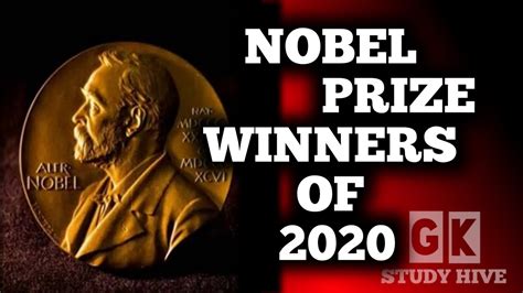 Nobel Prize Winners 2020 Youtube
