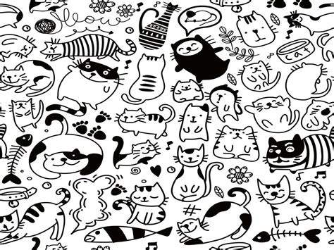 Doodle Cats Epuzzle Photo Puzzle