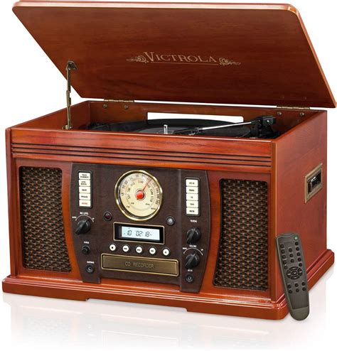 Consumer Electronics Classic Wooden Record Player Turntable Victrola 7