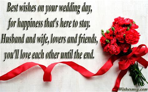 Both options are entirely free. 70+ Wedding Wishes : Wedding Messages and Quotes - WishesMsg