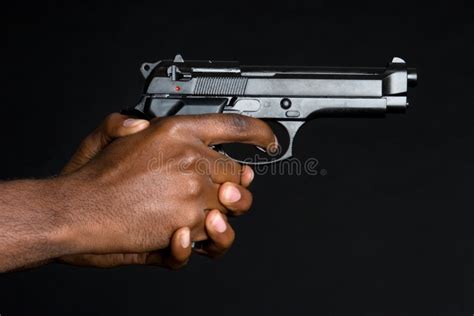 Hands Holding Gun Stock Image Image Of Firearm Trigger 7417713