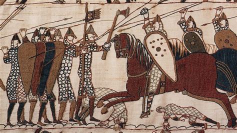 Battle Of Hastings Bayeux Tapestry Illustration World History