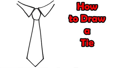 How To Draw A Tie Very Easy For Kids Youtube