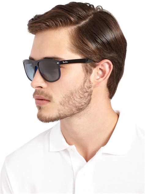 Choosing among the best sunglasses brands for mens'. Ray-ban Flat Top Boyfriend Wayfarer Sunglasses in Blue for ...