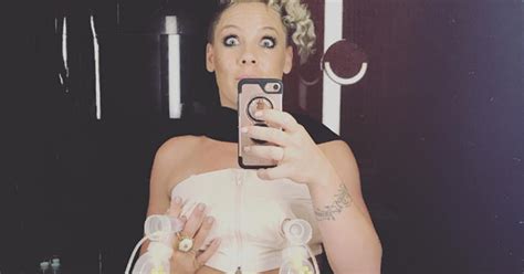 pink takes ‘mom break while traveling to pump breast milk