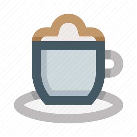 Coffee Cappuccino Cup Foam Mug Cafe Coffeehouse Icon Download