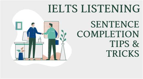 Ielts Listening Sentence Completion Tips And Tricks Sentence Completion Ielts Tips And Tricks