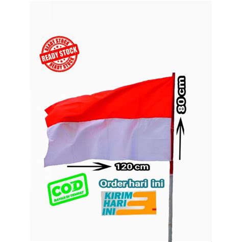 Jual Bendera Merah Putih Ukuran 120x80 Shopee Indonesia