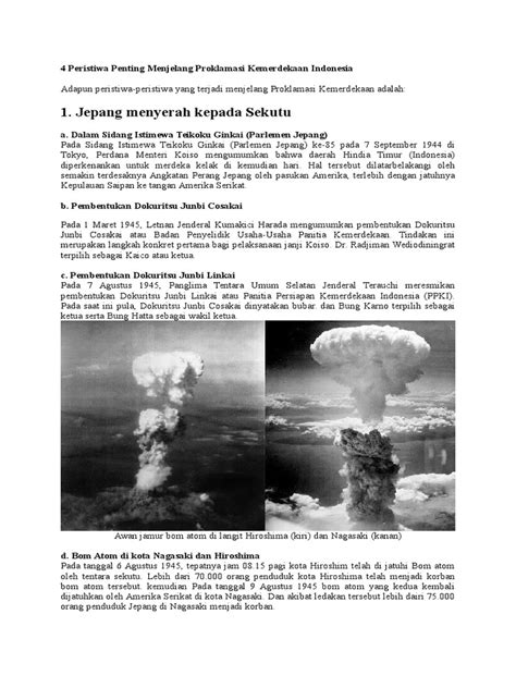 We did not find results for: 4 Peristiwa Penting Menjelang Proklamasi Kemerdekaan Indonesia