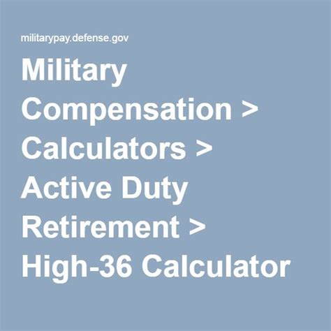 √ Active Duty Military Retirement Pay Calculator Navy Humanis