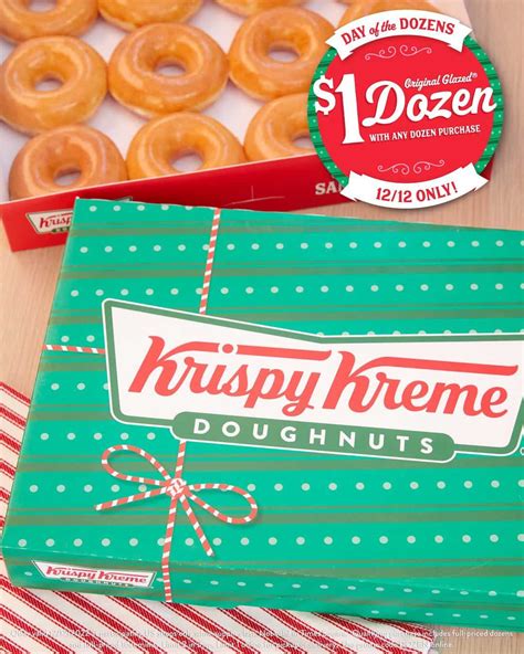 Krispy Kreme Day Of The Dozens Buy A Dozen Doughnuts Get A Dozen For