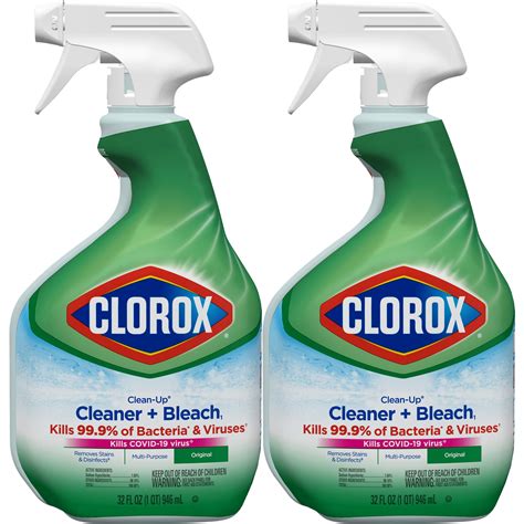 Clorox Clean Up All Purpose Cleaner With Bleach Spray Bottle Original Fluid Ounces Pack