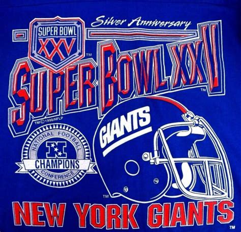 Vintage New York Giants Super Bowl Bound Logo 7 Striped Jersey T Shirt