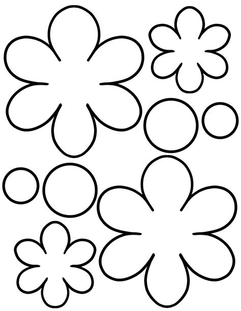 Free Printable Flower Template Pattern