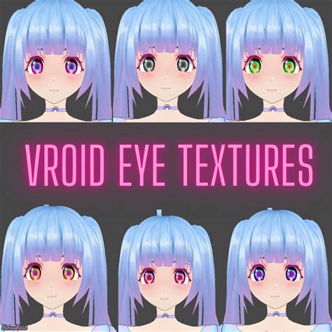 Vroid Eye Texture Set Starry Eyes With 12 Colour Variations Etsy