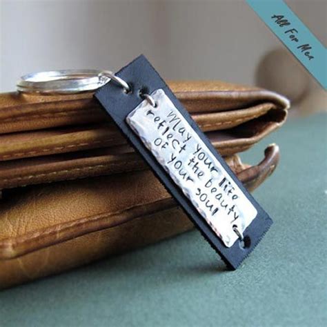 Leather gift ideas for him. perfect gift for him / Custom Leather Keychain ...