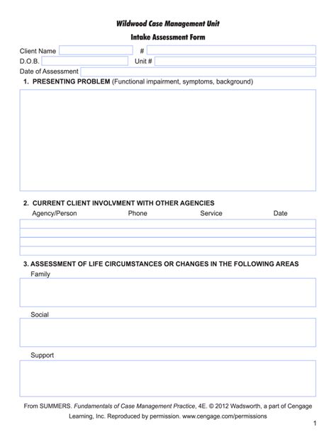 Case Management Worksheets Pdf Form Fill Out And Sign Printable Pdf
