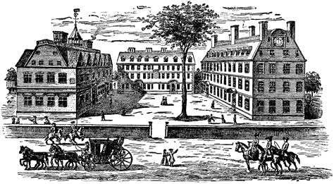 Harvard College In The Eighteenth Century Clipart Etc