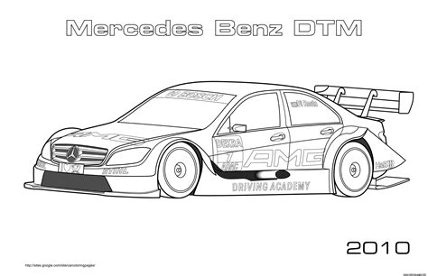 Mercedes Benz Dtm Coloring Page Printable