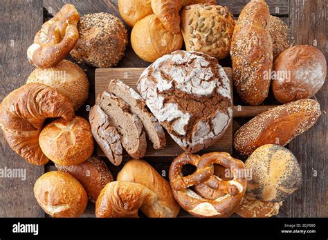 Delicious Variety Of German Breads And Bread Rolls Stock Photo Alamy