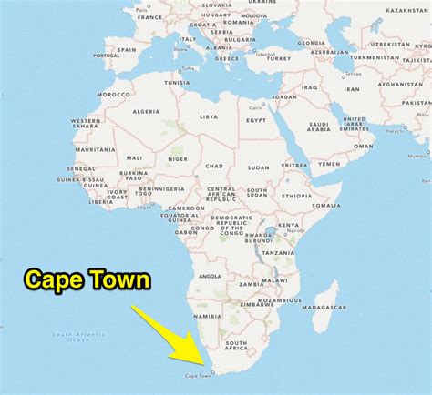 Cape Town In World Map