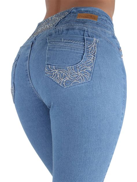 Fashion Love Plus Size Butt Lift Elastic Waist Skinny Jeans