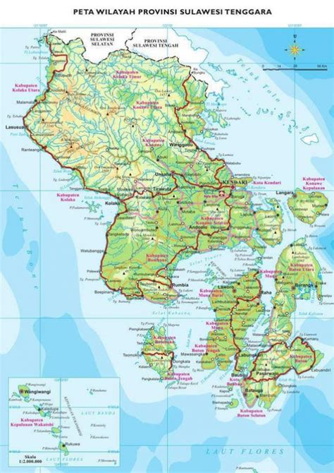 Batas Wilayah Provinsi Sulawesi Tenggara Brain