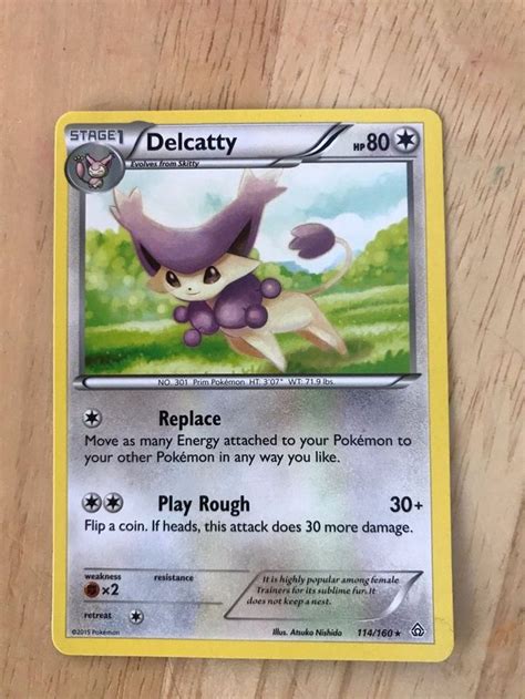 delcatty primal clash 114 160 nm pokemon tcg card ebay pokémon tcg pokemon cards
