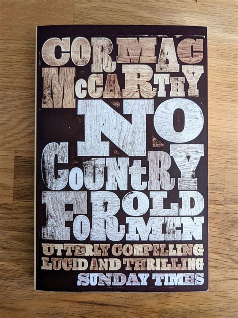 ‘no Country For Old Men Book Review Novel Filbens Blog
