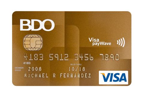It has free membership in s&r membership shopping. The BDO Gold EMV Visa payWave card