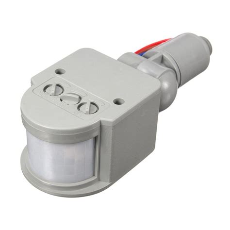 Pir Motion Sensor Detector Light Switch Durable 180 Degree Rotatable