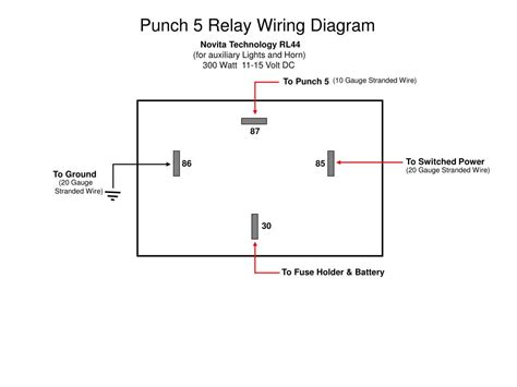 Novita Rl44 Relay Wiring Diagram | Electrical Wiring