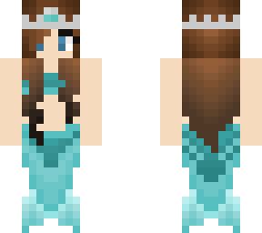 Read disciption teal mermaid repaint | Minecraft Skin