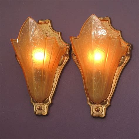 Perfect Home Theater Art Deco Vintage Wall Sconces From Vintagelights