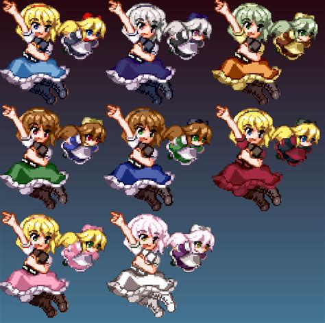 Touhou Wiki Bot On Twitter Alice S Different Color Palettes From