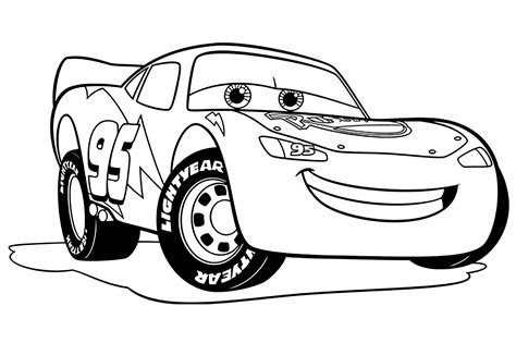 Desenhos do Relâmpago McQueen para colorir e imprimir