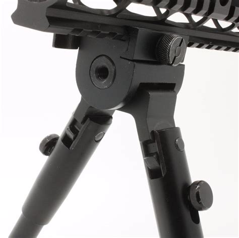 Tactical Rifle Bipod Button Lock 75 To 9 Adjustable Qd Picatinny Rail