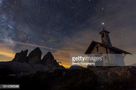Starry Night And Milky Way In Dolomite High Res Stock Photo Getty Images